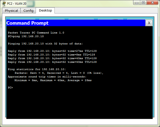 Packet Tracer Ping to other Hosts