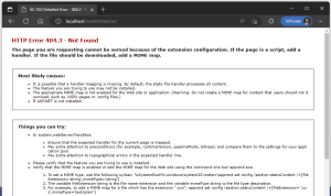 IIS: Resolve HTTP Error 404.3 – Not Found when accessing an SVC file
