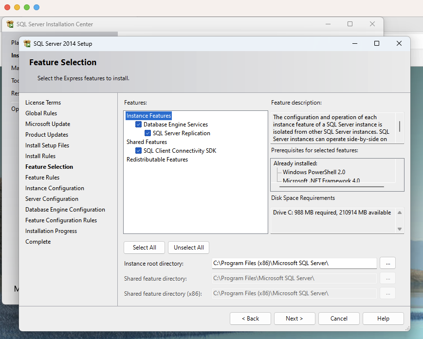 Installing SQL Server 2014 Express