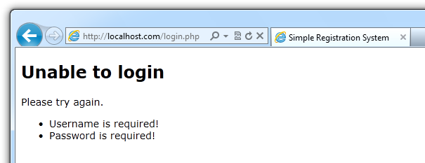 We are unable to login