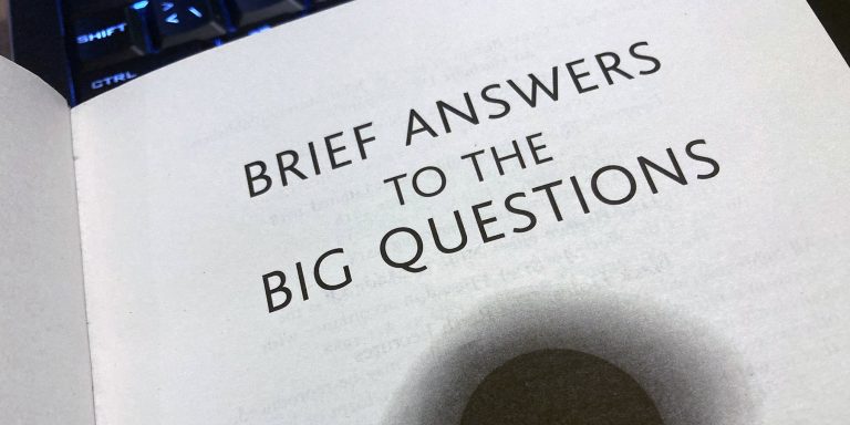 Reading List: Brief Answers to the Big Questions by Stephen Hawking